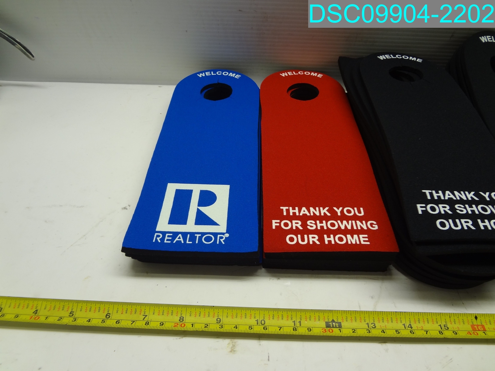 QTY=30 R REALTOR Lock Box Door Guard BLACK RED AND BLUE eBay