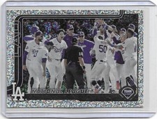 2025 Topps Series 1 Los Angeles Dodgers Confetti Parallel Celebration Mega Box