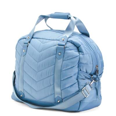 NWT Cynthia Rowley Women's Chevron Quilted Travel Duffel Bag