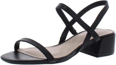 Kenneth Cole Womens 8M Black Maisie Low Heeled Sandal NIB XH2