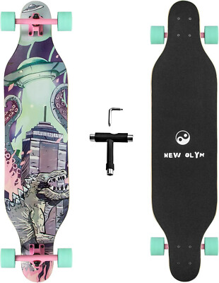 41'' Longboard Skateboard 8 Layer Canadian Maple Drop through Longboards for You