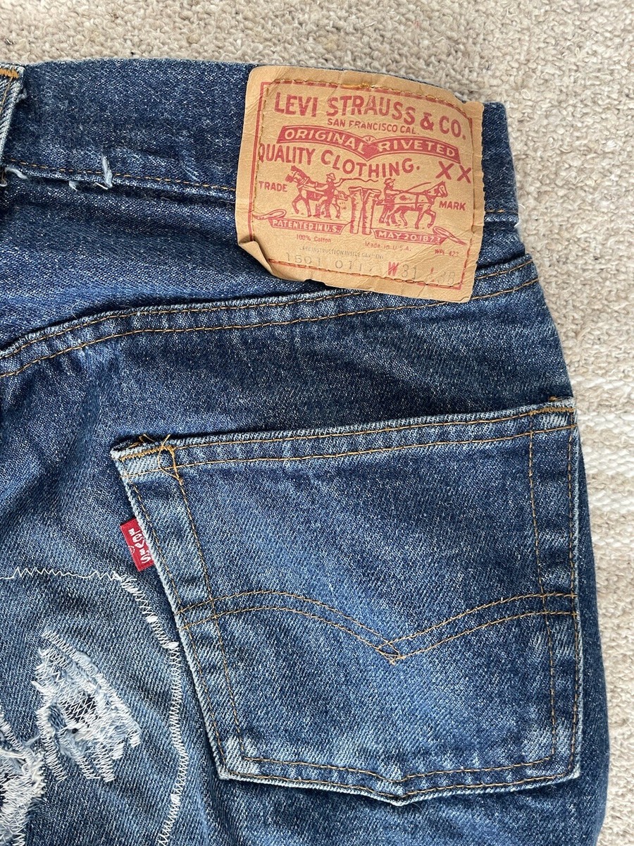 【W38L34】80s USA製 usa levi's リーバイス 501xx Vintage Levi's 501 Made In USA 27 x 34 Dark 80's Ranch Find