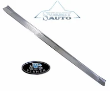 68 69 70 71 72 Chevelle El Camino GTO Sill Scuff Plate Left Side w/ Fisher Decal