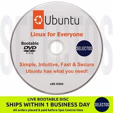 Ubuntu 22.10 Kinetic Kudo Bootable DISC Linux OS CD x86 64bit NEW & Adv. Users
