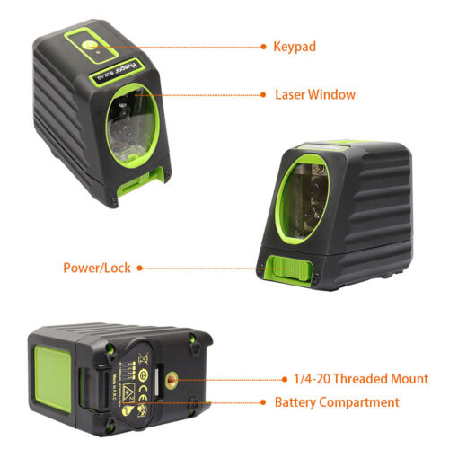 Huepar Box-1R 150 feet Red Cross Line Vertical Selectable Laser Lines +Receiver - Picture 3 of 10