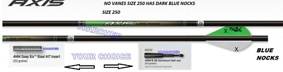 4MM,   AXIS LONG RANGE MATCH GRADE  SHAFTS WITH HALF OUTS  DZ PK