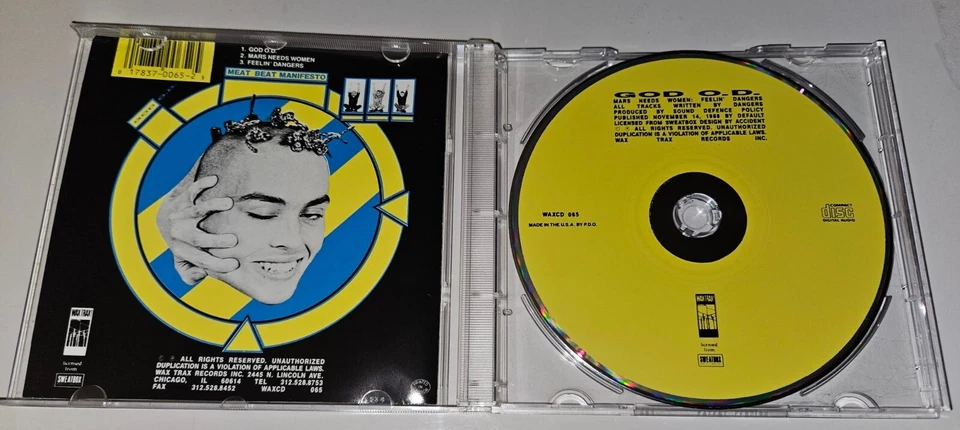 Meat Beat Manifesto God O.D. 1988 Wax Trax! Records Foto 4 de 4