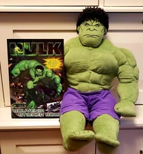 Lot Plush Incredible Hunk 24" Pillow Buddy Pal PLUS New Sticker Activity Book