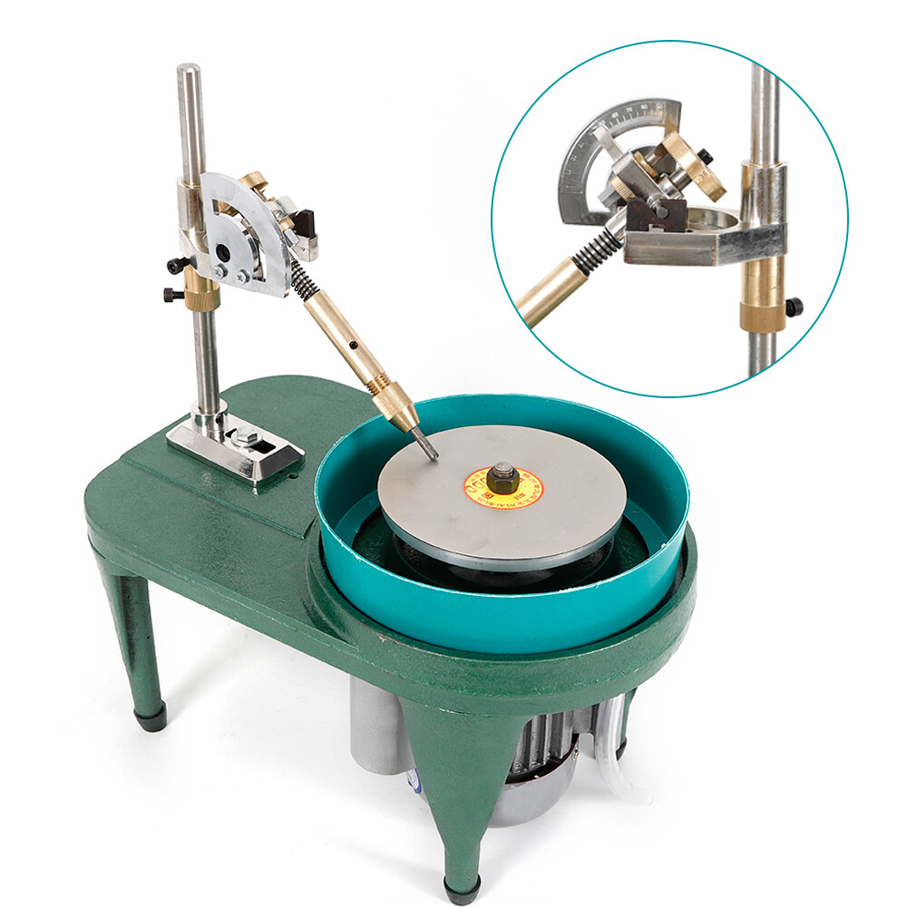 Gem Faceting Machine Gemstone Grinding Jewelry Lapidary Cutting Polisher&6"Plate