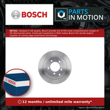 2x Brake Discs Pair Solid fits JEEP COMPASS MK49 Rear 06 to 17 302.3mm Set Bosch