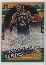 2021 Panini Donruss Optic Green Wave Prizm Duane Washington Jr #SS-DWJ Auto 0wg1