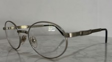FENDISSIME F121 993 Eyeglass Frames Round Silver 50-18-135 Italy