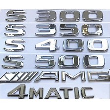 Für Mercedes Benz AMG S300 S350 S400 S500 4MATIC Embleme Aufkleber Badge NEW Für Mercedes Benz AMG S300 S350 S400 S500 4MATIC Embleme Aufkleber Badge NEW