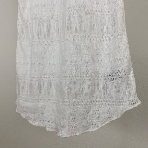 Neu mit Etikett Aero transparentes leichtes Mesh-Tanktop Cami Pointelle - weiß - Small - lesen - Bild 3 von 6
