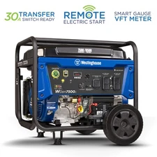 Westinghouse Refurbished 9500W Home Backup Gas Portable Generator