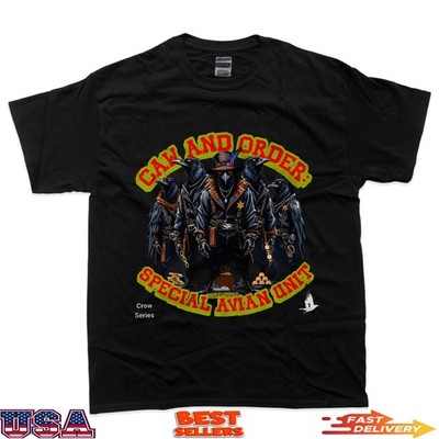 Funny Crow Apparel Special Avian Unit Tactical Bird Squad T-Shirt