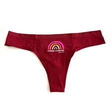 Victoria's Secret PINK Solid Seamless Thong Panty Ruby Rainbow