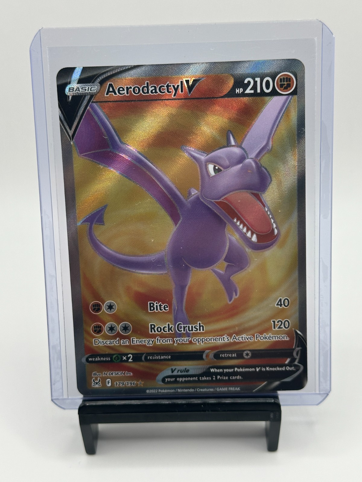 Pokémon TCG Aerodactyl V 179/196 Lost Origin Ultra Rare – NM/Mint Holo