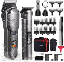 Hatteker Professional Hair Clippers for Men Beard Trimmer and Grey