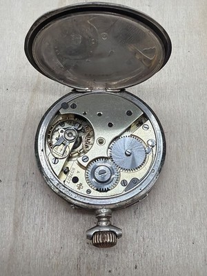 Antike Taschenuhr Silber 1890-1900 Scheinwerk zum restaurieren Sammlung
