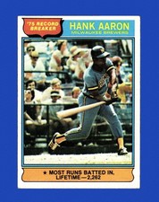 1976 Topps Set-Break #  1 Hank Aaron VG-VGEX *GMCARDS*