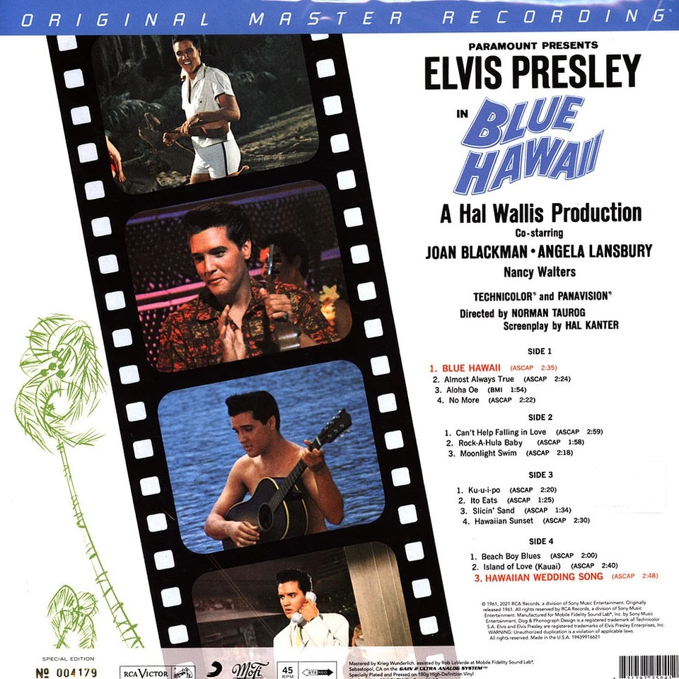 Elvis Presley - Blue Hawaii (Vinyl 2LP - UK - Reissue) - Bild 2 von 2