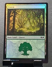 MTG 0275 FOREST Foil Wilds Of Eldraine Basic Land card⚔️NM/MT