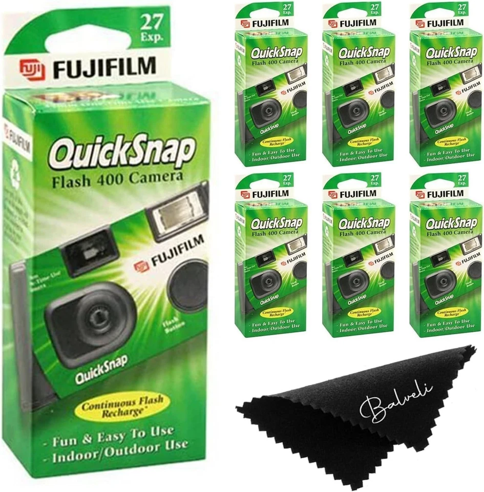 Compact Fuji Quicksnap Disposable Cameras 6 Pack - User-Friendly Photography - Image 4 of 4
