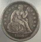 1856 10c Seated Liberty Dime Small Date ICG VF20
