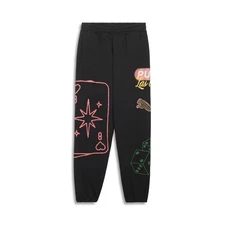 PUMA Wardrobe Essentials Bright Lights Las Vegas Sweatpants Mens Black Casual At
