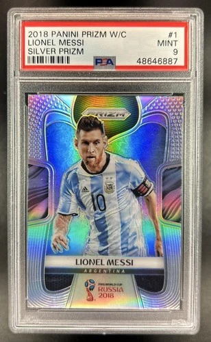 2018 Panini Prizm World Cup Lionel Messi Silver #1 Argentina PSA 9