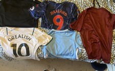 5 Manchester City shirts Nike puma Grealish Haaland Size XL and Large