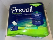Underpads Prevail Fluff Absorbent Protection Disposable, 23" x 36" 25 Count