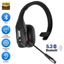 Trucker Bluetooth Wireless Headset with Noise Cancelling Mic For Cell Phones PC