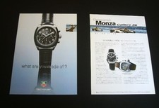 Tag Heuer Monza Caliber 36 Advertising Chronograph Magazine Cutout, Used kk8