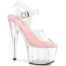 Pleaser 7" Platform Ankle Strap Sandal Exotic Dance Heels Adore-708