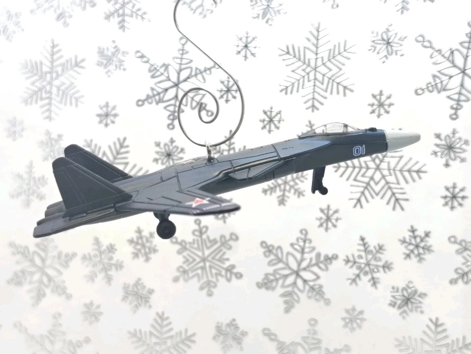 Sukhoi SU-47 Burke Russian Fighter Jet Custom Christmas Ornament Airplane Pilot  - Image 4 of 4