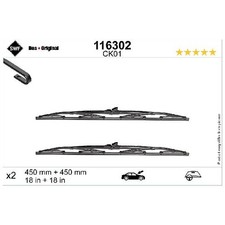 Scheibenwischer 24649098 Set vorne für Audi 80 B2 811 81 Quattro 85