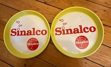 Sinalco 2-teilig Tablett 60s 70s RAR 31.0cm d Wenig Gebraucht Softdrink Metall
