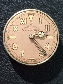 Rare Vintage Rolex Oyster Chronometer Watch Movement #710 California Dial Parts