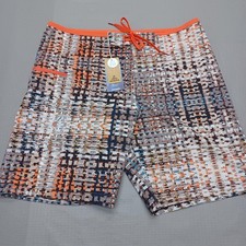 Prana Shorts Mens 36 Gravel Ripple Catalyst Board Shorts Swim Trunks UPF 50 