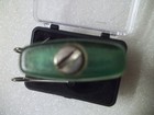 VINTAGE SCRIPTO VU CIGARETTE LIGHTER GREEN BAND WITH FLOATING FISH LURE/HOOK — photo 8