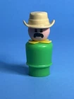 Light Green Zookeeper Dad Vintage Fisher Little People #916 Zoo Exclusive