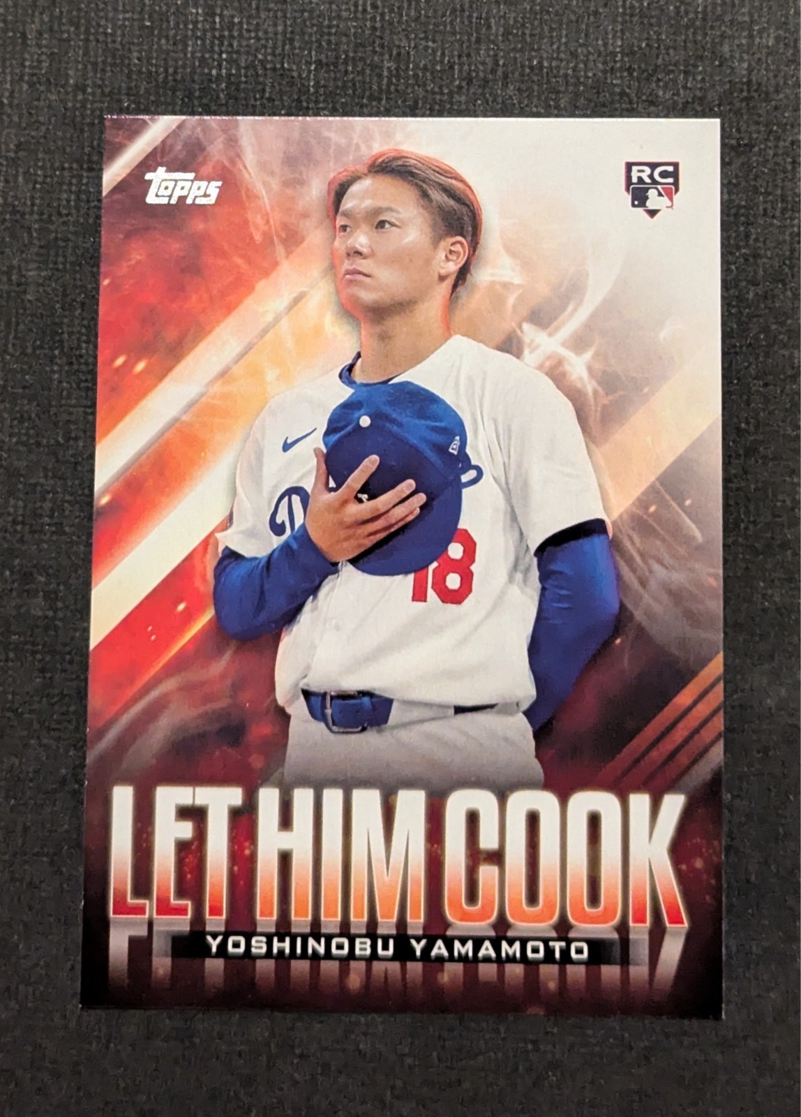 2024 Topps Update YOSHINOBU YAMAMOTO RC Let Him Cook #LHC-15 Dodgers