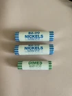 3 ROLLS total semi Q 1776-2026 Dime & Nickels duel date not sure if P or D 2026