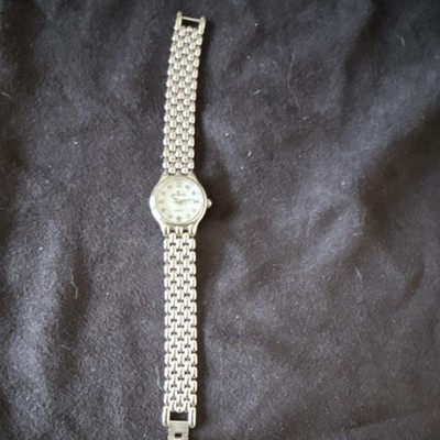 Dugena Silver Stainless Steel Quartz Analog Wristwatch Water-Resistant