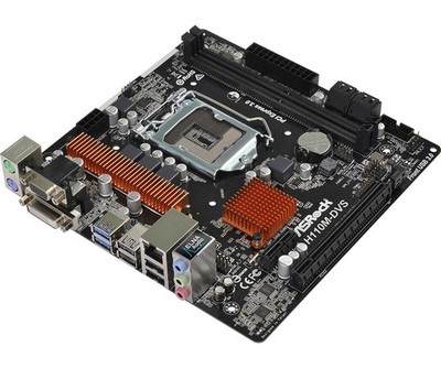 Motherboard For ASROCK H110M-DVS R3.0 Small Chassis Supports 8100 LGA1151 DDR4 
