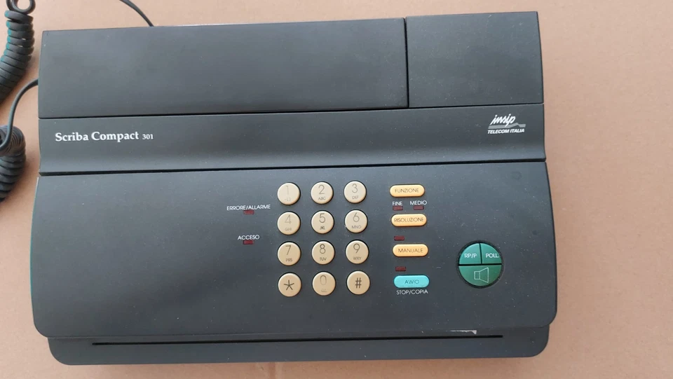 Telefono-Fax-Segreteria, Scriba Compact 301 della Insip Telecom Italia con omolo - Immagine 2 di 4