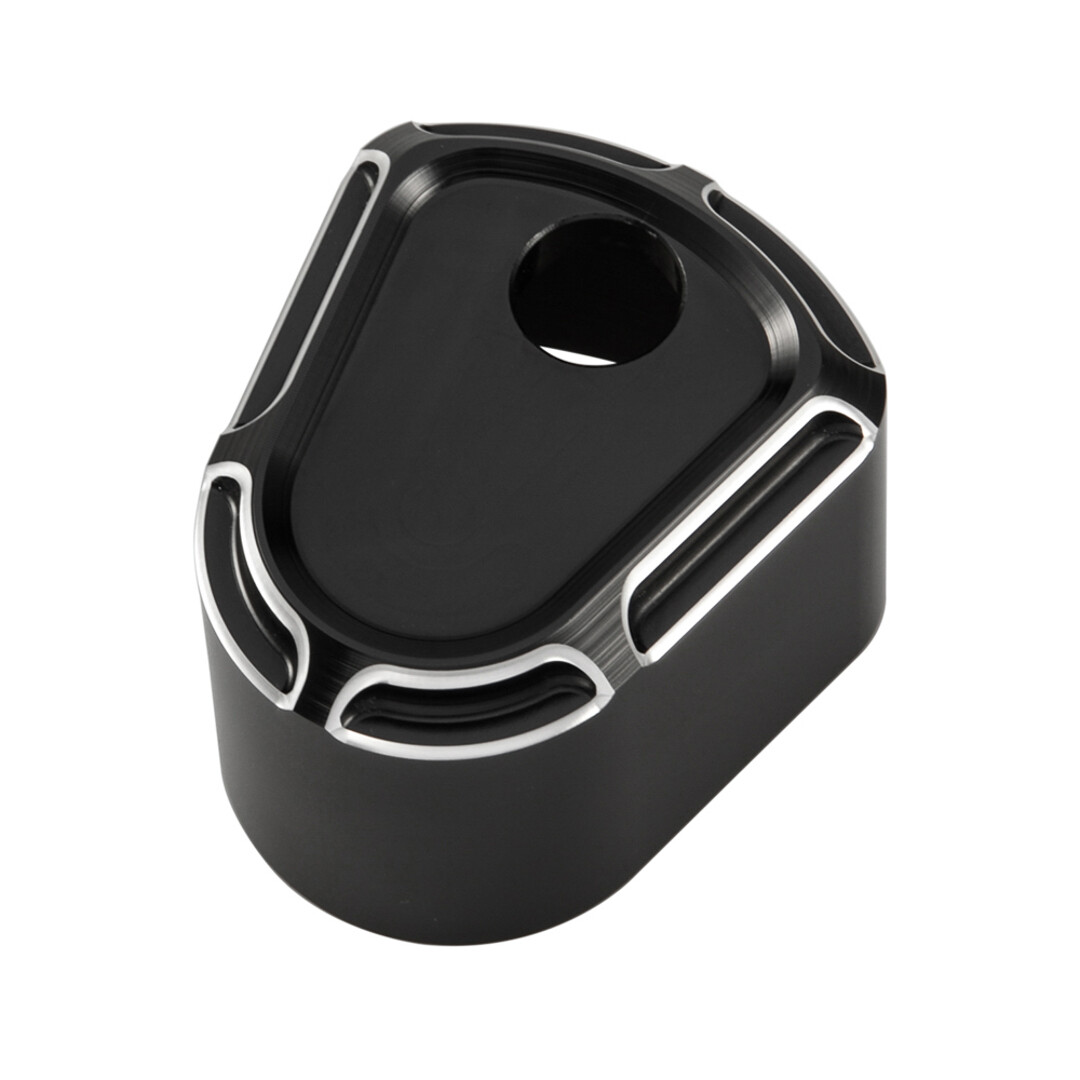 Black CNC Cut Ignition Switch Cover For Harley Touring Street Road