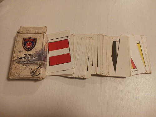 NATO Military Army SIGN FLAG Cards With Box TURKEY NATO Turkish Army Rare - Picture 2 of 8